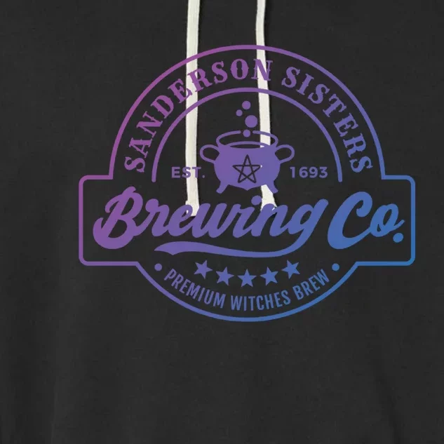 Funny Halloween Premium Witches Brew Brewing Co Est 1693 Gift Garment-Dyed Fleece Hoodie