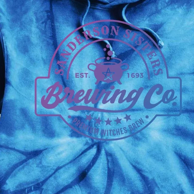 Funny Halloween Premium Witches Brew Brewing Co Est 1693 Gift Tie Dye Hoodie