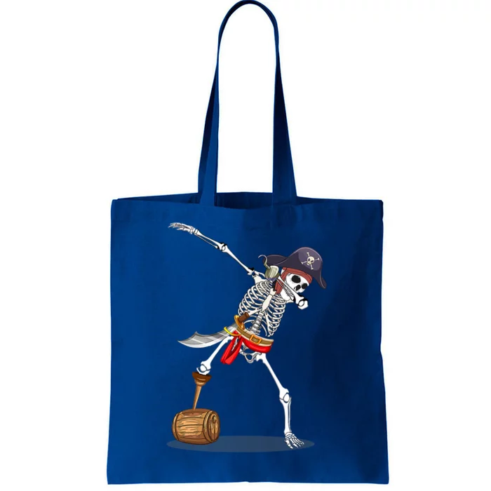 Funny Halloween Pirate Dab Dabbing Skeleton Gift Tote Bag