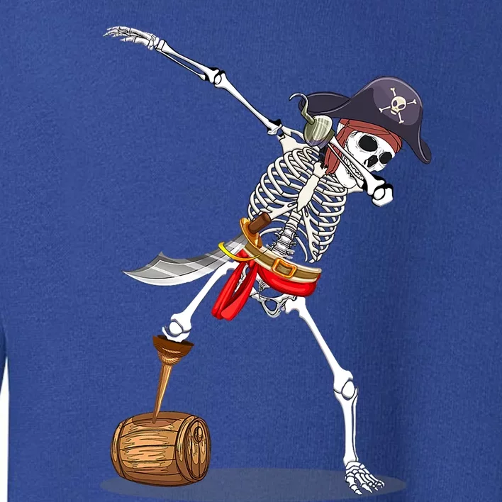 Funny Halloween Pirate Dab Dabbing Skeleton Gift Toddler Sweatshirt