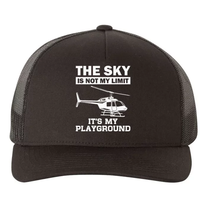 Funny Helicopter Pilot Gift For Men Women Chopper Lovers Yupoong Adult 5-Panel Trucker Hat