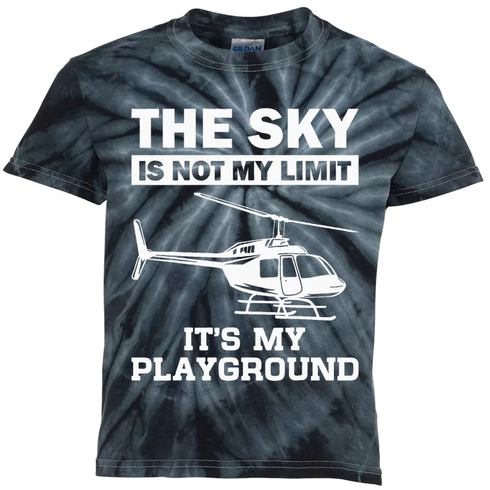 Funny Helicopter Pilot Gift For Men Women Chopper Lovers Kids Tie-Dye T-Shirt