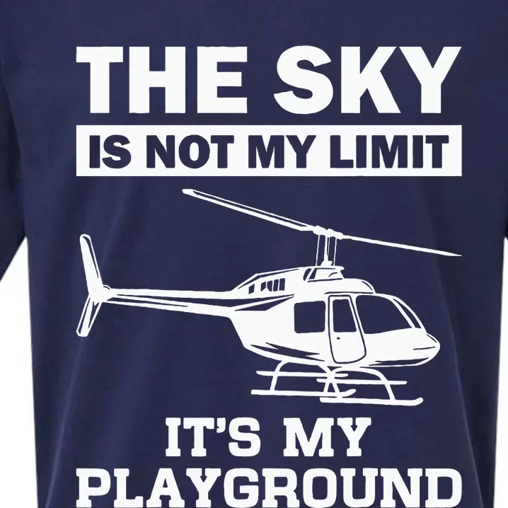 Funny Helicopter Pilot Gift For Men Women Chopper Lovers Sueded Cloud Jersey T-Shirt