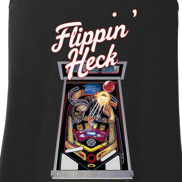 Flippin Heck Pinball Machine Gaming Arcade Ladies Essential Tank