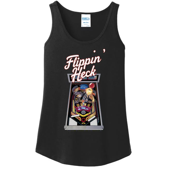 Flippin Heck Pinball Machine Gaming Arcade Ladies Essential Tank