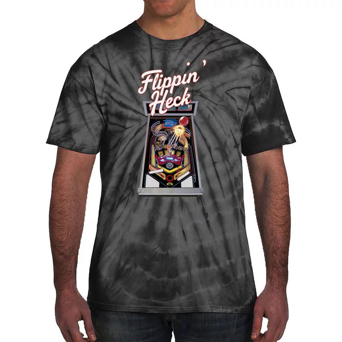 Flippin Heck Pinball Machine Gaming Arcade Tie-Dye T-Shirt