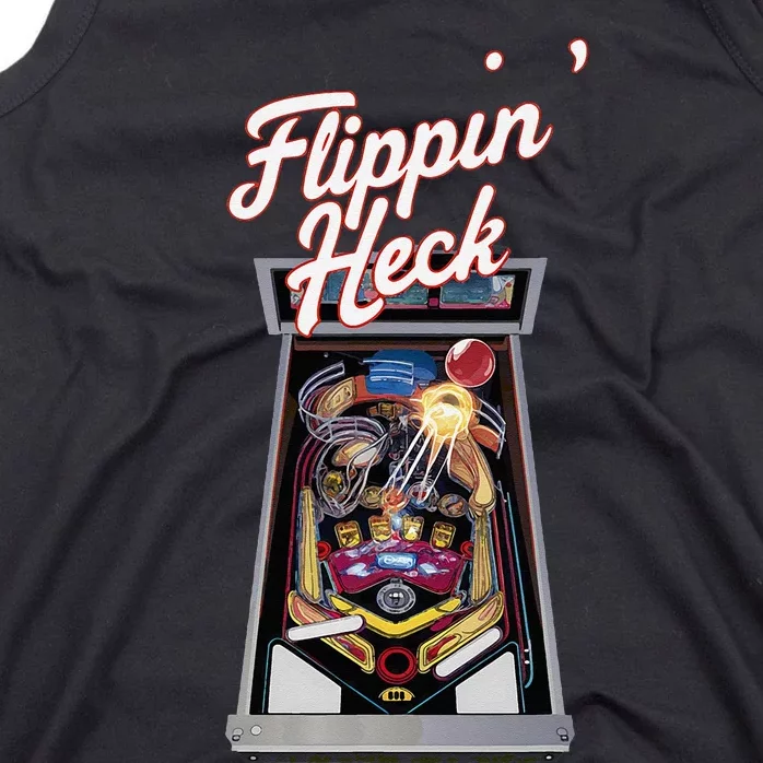 Flippin Heck Pinball Machine Gaming Arcade Tank Top