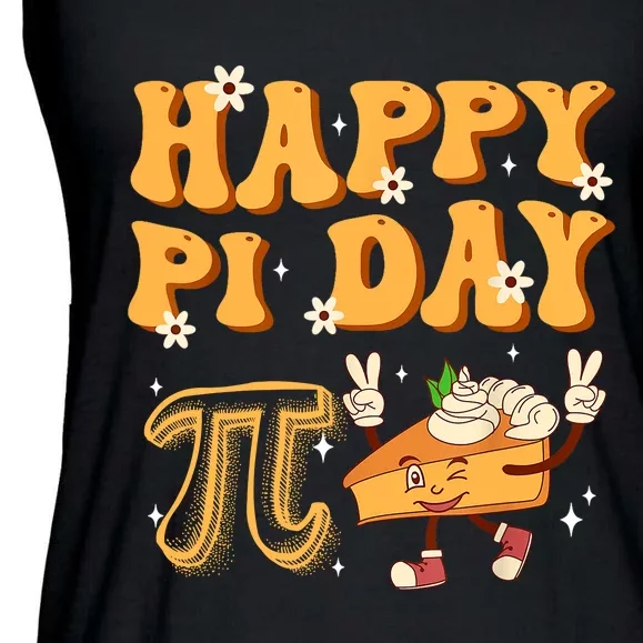 Funny Happy Pi Day Mathematics Math Teacher Ladies Essential Flowy Tank