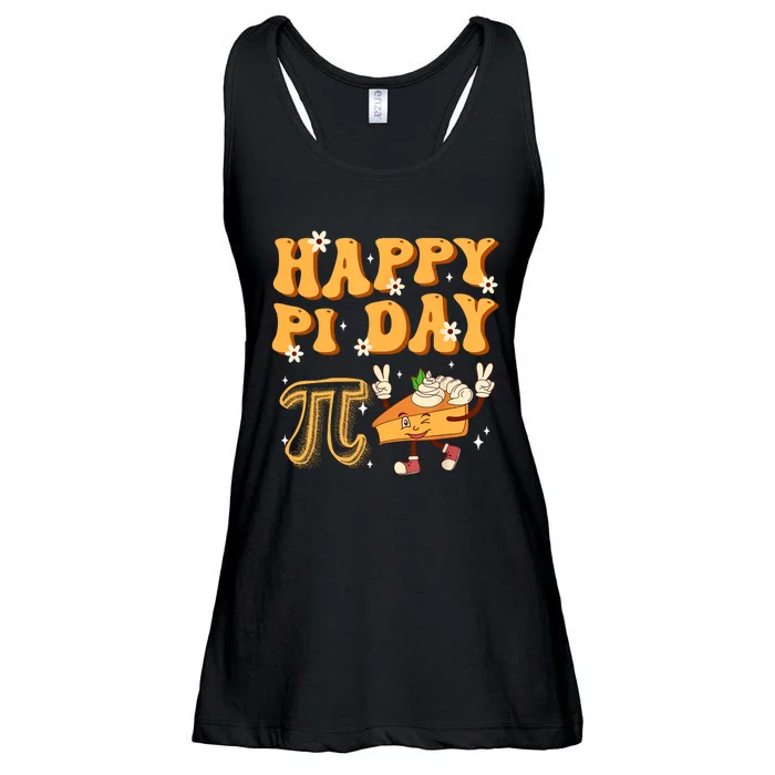 Funny Happy Pi Day Mathematics Math Teacher Ladies Essential Flowy Tank