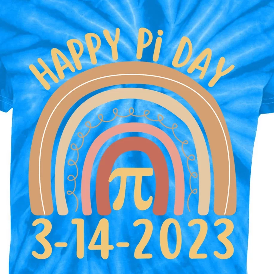 Funny Happy Pi Day Rainbow Math Teacher Mathematics Gift Kids Tie-Dye T-Shirt