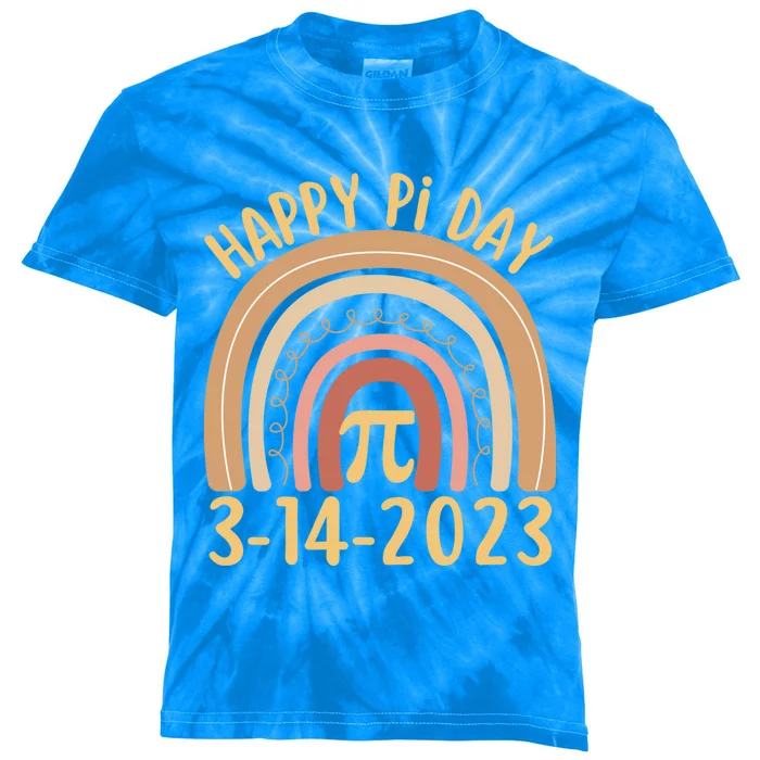 Funny Happy Pi Day Rainbow Math Teacher Mathematics Gift Kids Tie-Dye T-Shirt