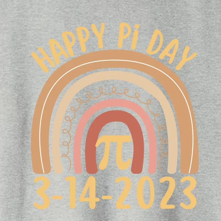 Funny Happy Pi Day Rainbow Math Teacher Mathematics Gift Women's Crop Top Tee