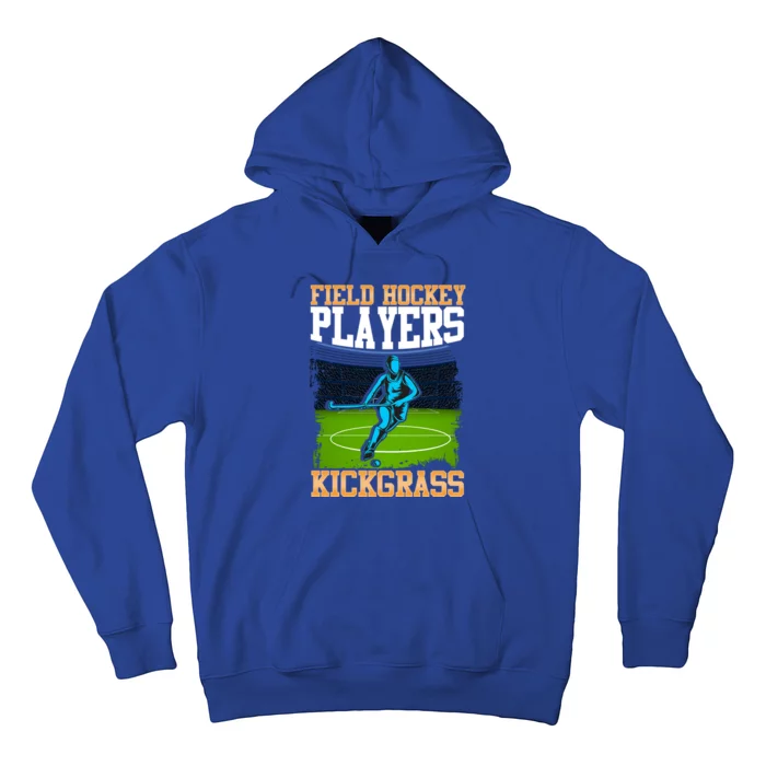 Field Hockey Players Kick Grass Game Day Hockey Stick Gift Hoodie