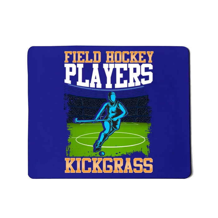 Field Hockey Players Kick Grass Game Day Hockey Stick Gift Mousepad