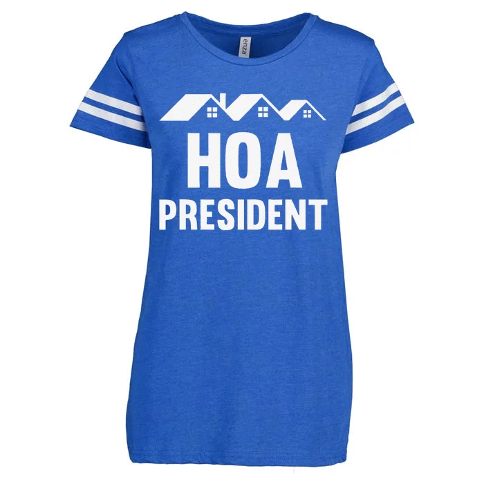 Funny Hoa President Funny Homeowners Association Enza Ladies Jersey Football T-Shirt