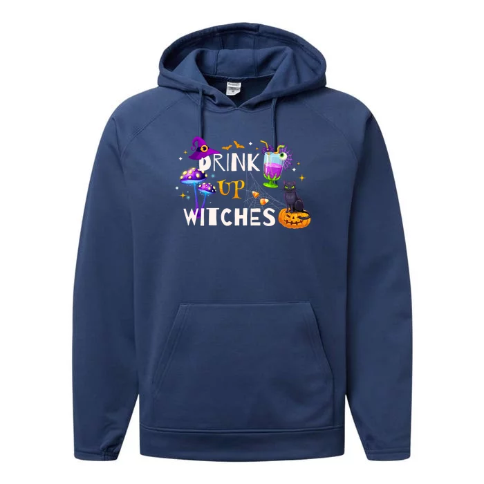 Funny Halloween Party Ing Witch Up Witches Gift Performance Fleece Hoodie