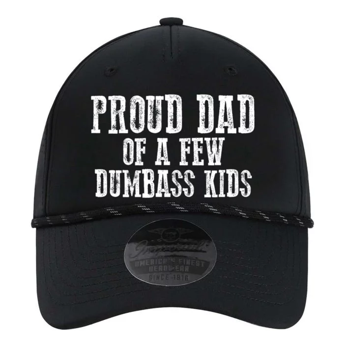 Funny Honest "Proud Dad Of A Few Dumbass " Gift Performance The Dyno Cap