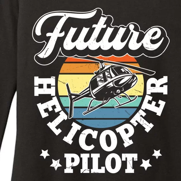 Future Helicopter Pilot Womens CVC Long Sleeve Shirt