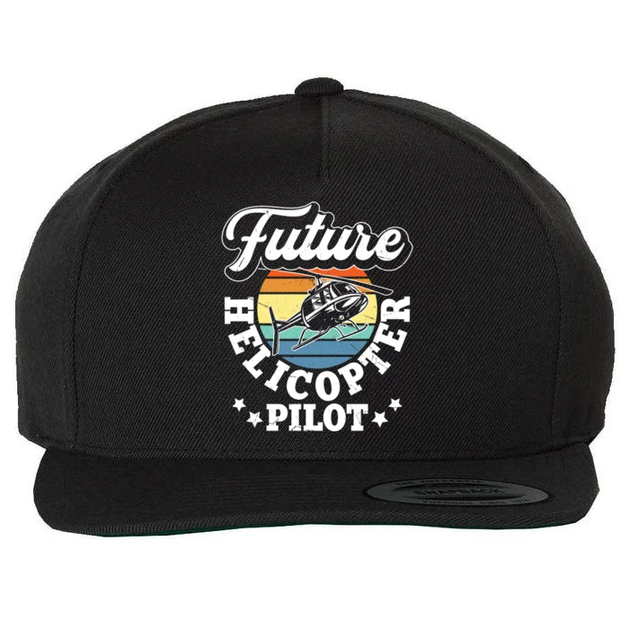 Future Helicopter Pilot Wool Snapback Cap