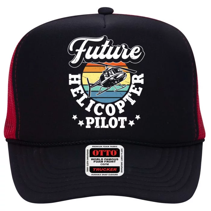 Future Helicopter Pilot High Crown Mesh Trucker Hat