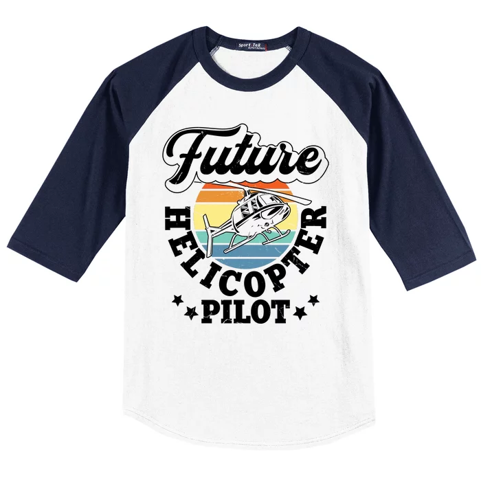 Future Helicopter Pilot Baseball Sleeve Shirt