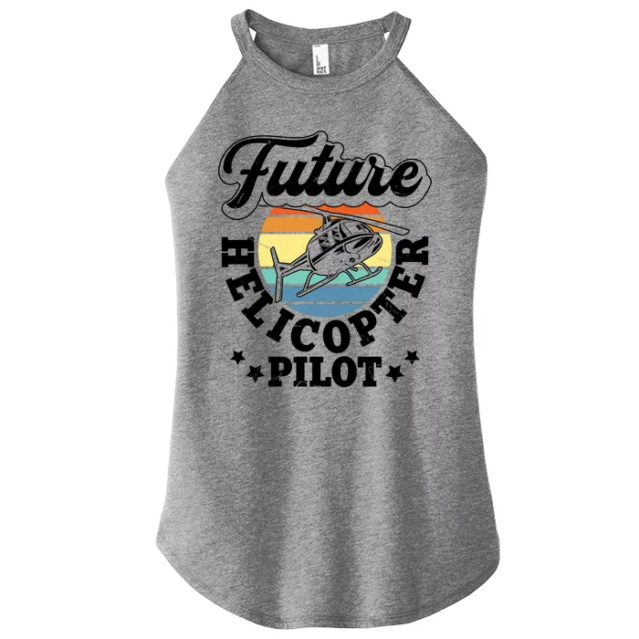 Future Helicopter Pilot Women’s Perfect Tri Rocker Tank