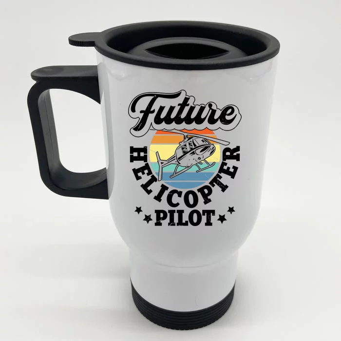 Future Helicopter Pilot Front & Back Stainless Steel Travel Mug