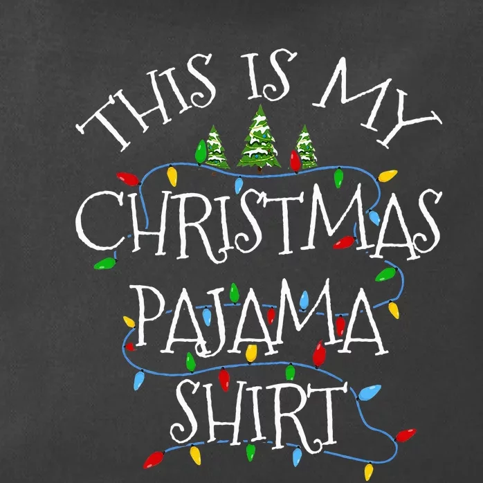 Festive Holiday Pajama Set for the Whole Family Zip Tote Bag