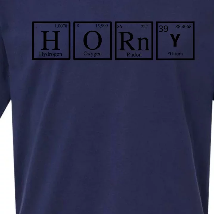 Funny Horny Periodically Chemistry Lover Sueded Cloud Jersey T-Shirt