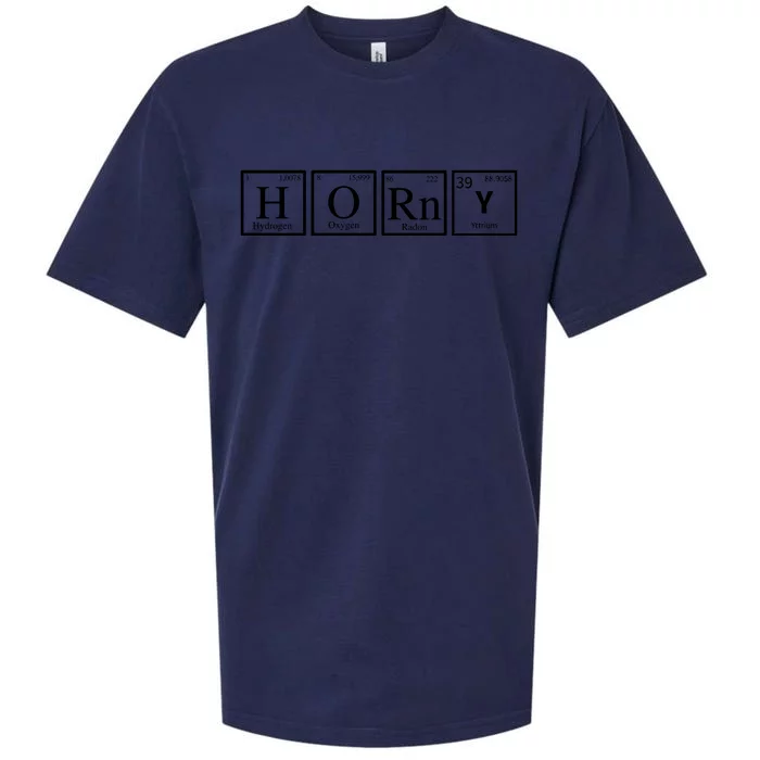 Funny Horny Periodically Chemistry Lover Sueded Cloud Jersey T-Shirt