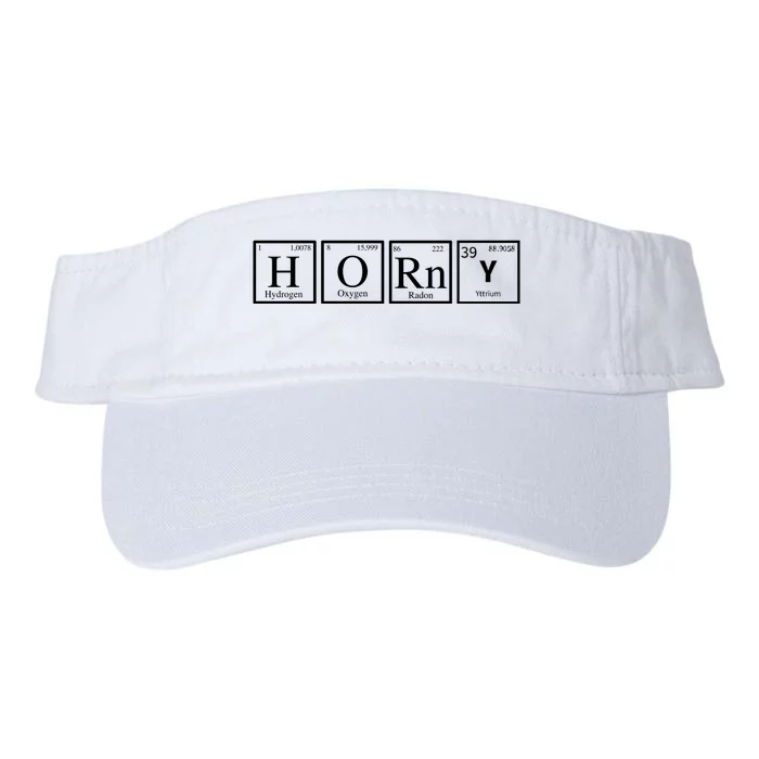 Funny Horny Periodically Chemistry Lover Valucap Bio-Washed Visor