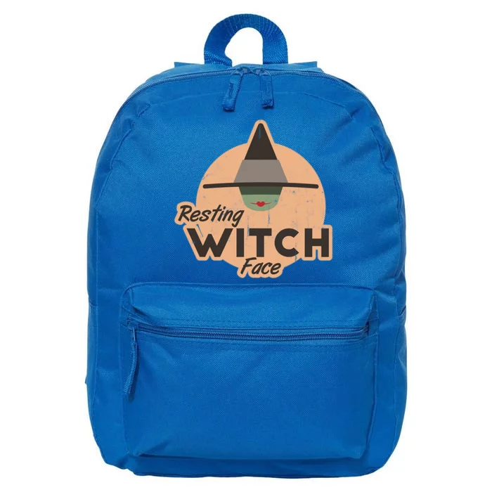 Funny Halloween Pun Resting Witch Face Spooky Costume Party Meaningful Gift 16 in Basic Backpack