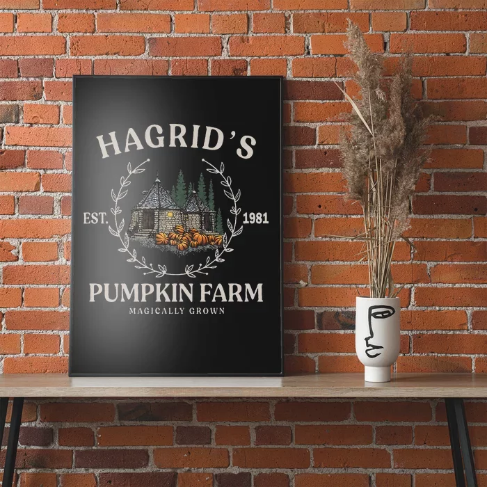 Fall Hagrids Pumpkin Farm Patch Autumn Pumpkin Garden Poster