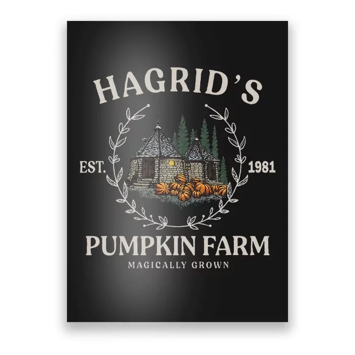 Fall Hagrids Pumpkin Farm Patch Autumn Pumpkin Garden Poster