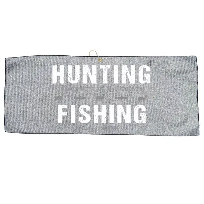 Fishing Hunting Present Hunter Cute Gift Large Microfiber Waffle Golf Towel