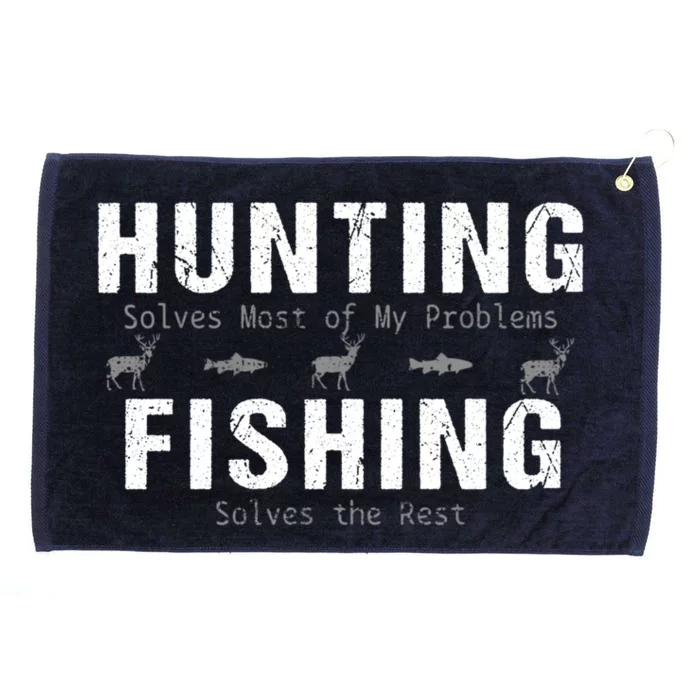 Fishing Hunting Present Hunter Cute Gift Grommeted Golf Towel