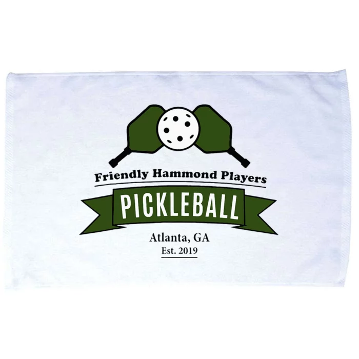 Friendly Hammond Players Pickleball Atlanta Graphic Microfiber Hand Towel