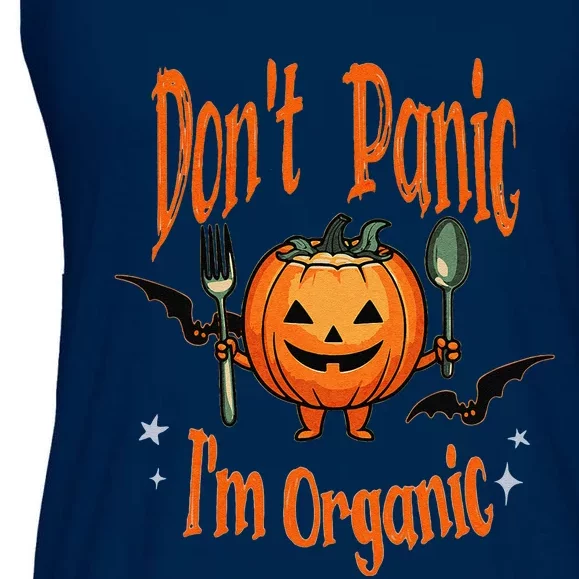 Funny Halloween Pumpkin Vegans Vegetarians Organic Gardeners Ladies Essential Flowy Tank