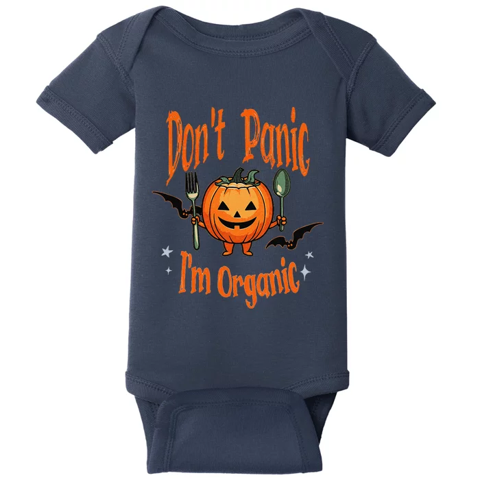 Funny Halloween Pumpkin Vegans Vegetarians Organic Gardeners Baby Bodysuit