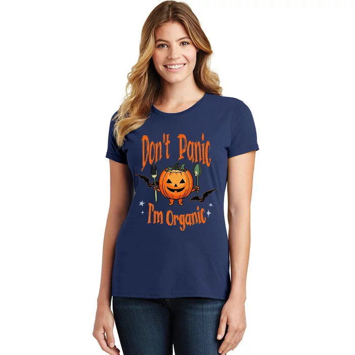 Funny Halloween Pumpkin Vegans Vegetarians Organic Gardeners Women's T-Shirt