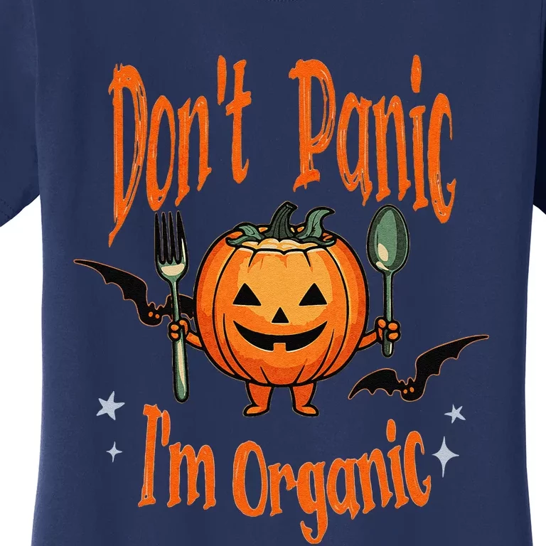 Funny Halloween Pumpkin Vegans Vegetarians Organic Gardeners Women's T-Shirt