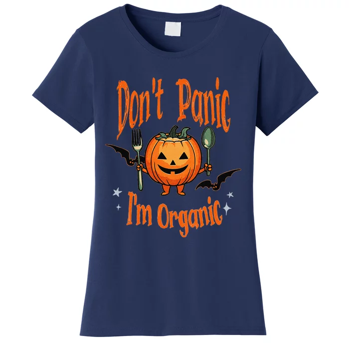 Funny Halloween Pumpkin Vegans Vegetarians Organic Gardeners Women's T-Shirt