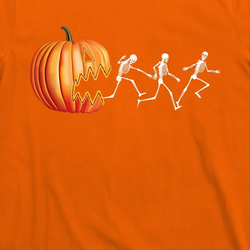 Funny Halloween Pumpkin Skeletons Jack O Lantern T-Shirt