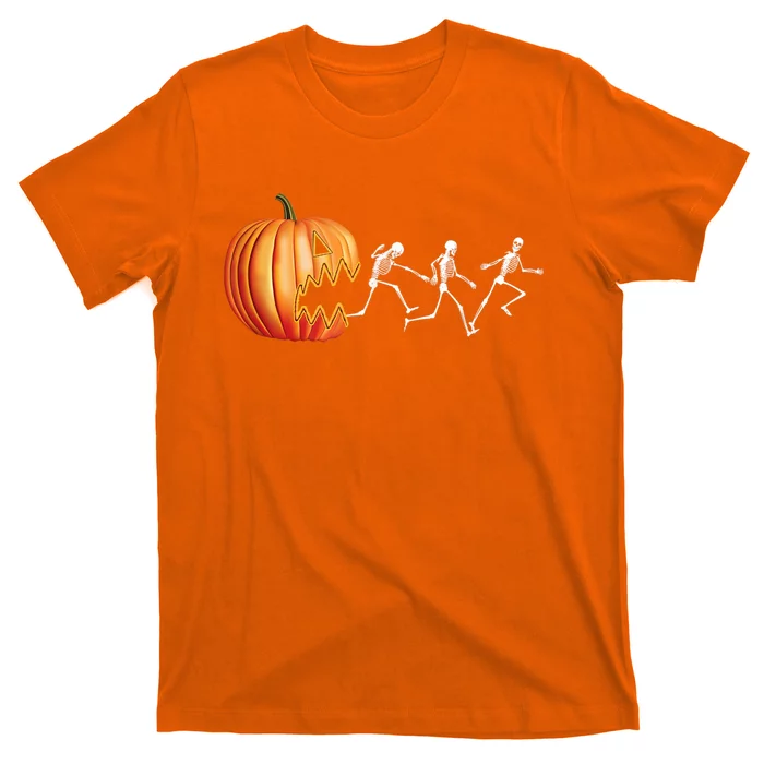 Funny Halloween Pumpkin Skeletons Jack O Lantern T-Shirt