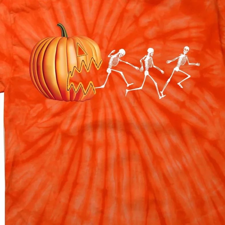 Funny Halloween Pumpkin Skeletons Jack O Lantern Tie-Dye T-Shirt