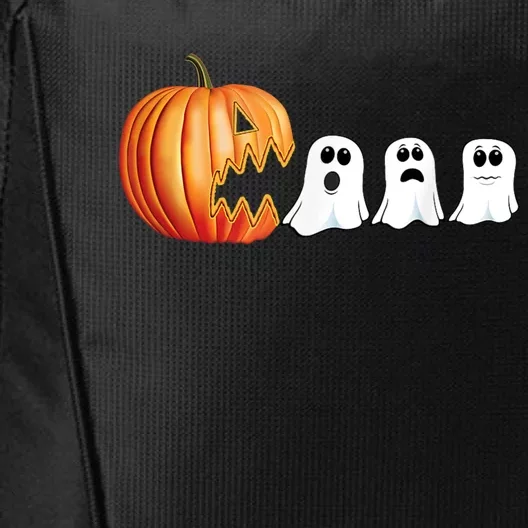 Funny Halloween Pumpkin Ghosts Jack O Lantern City Backpack