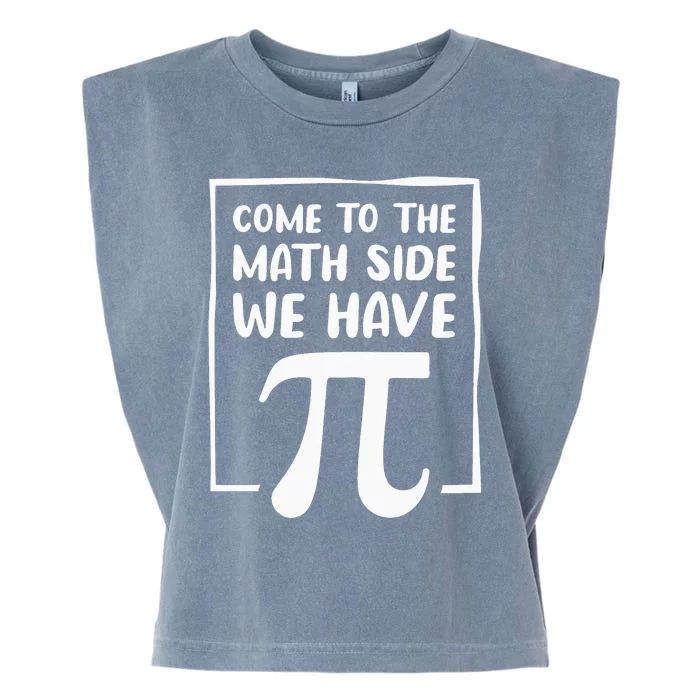 Funny Happy Pi Day 3.14 Symbol Fun Best Math Teacher Science Garment-Dyed Women's Muscle Tee