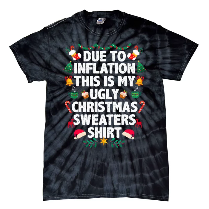 Festive Holiday Pajama for the Inflation Era Tie-Dye T-Shirt