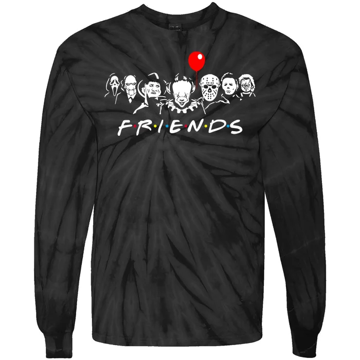 Friends Halloween Parody Tie-Dye Long Sleeve Shirt