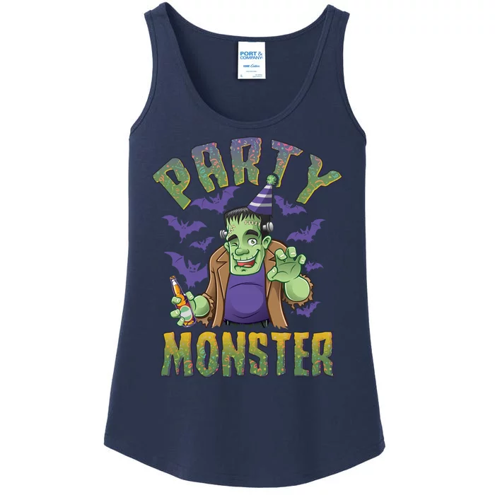 Funny Halloween Party Monster Frankenstein Ladies Essential Tank